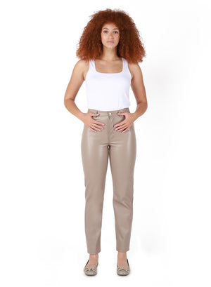 DEX PU STRAIGHT LEG TROUSER PANT