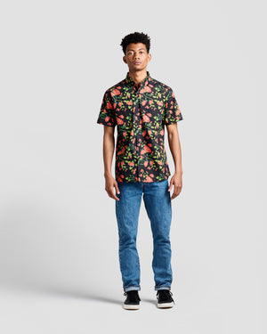 POPLIN & CO PRINTED SHORT SLEEVE SHIRT